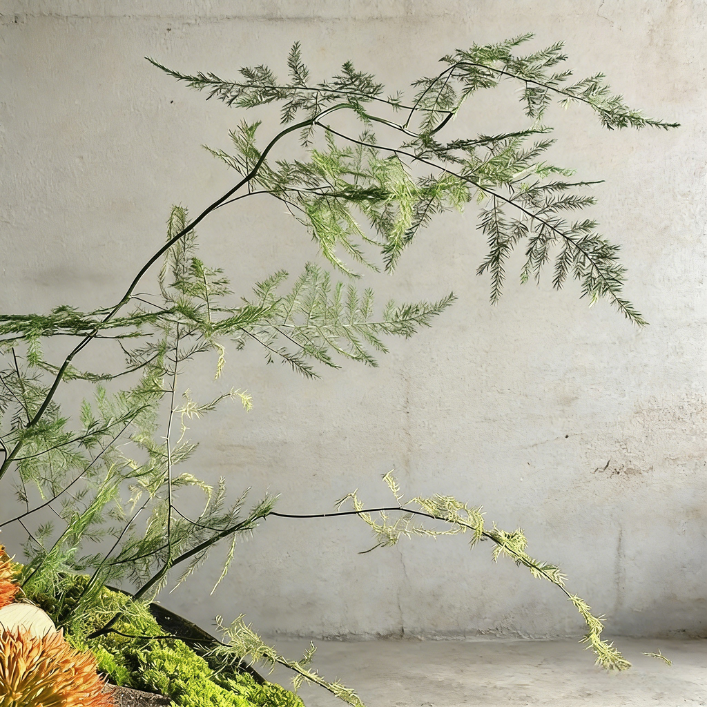 Exclusive Handmade Bonsai Art With Natural Branch, Come With Copper Base Vase